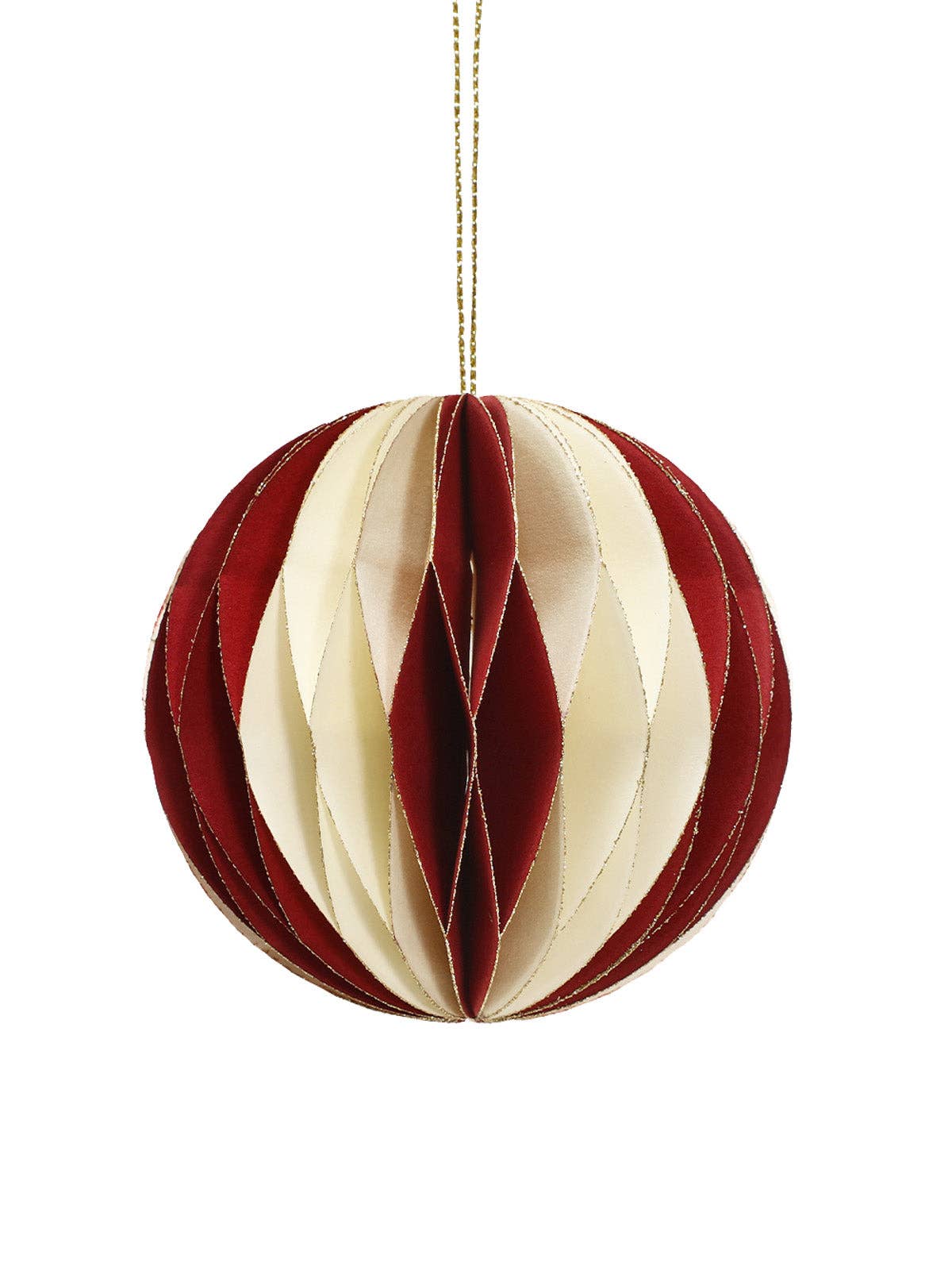 coopz - Weihnachtsdeko aus Papier • Kugel Rot - Dekoration - ROSA ECK
