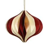 coopz - Weihnachtsdeko aus Papier • Zwiebel Rot - Dekoration - ROSA ECK
