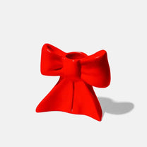 DOIY - BOW Kerzenhalter in Schleifenform (S) • Red - Kerzenständer - ROSA ECK Concept Store