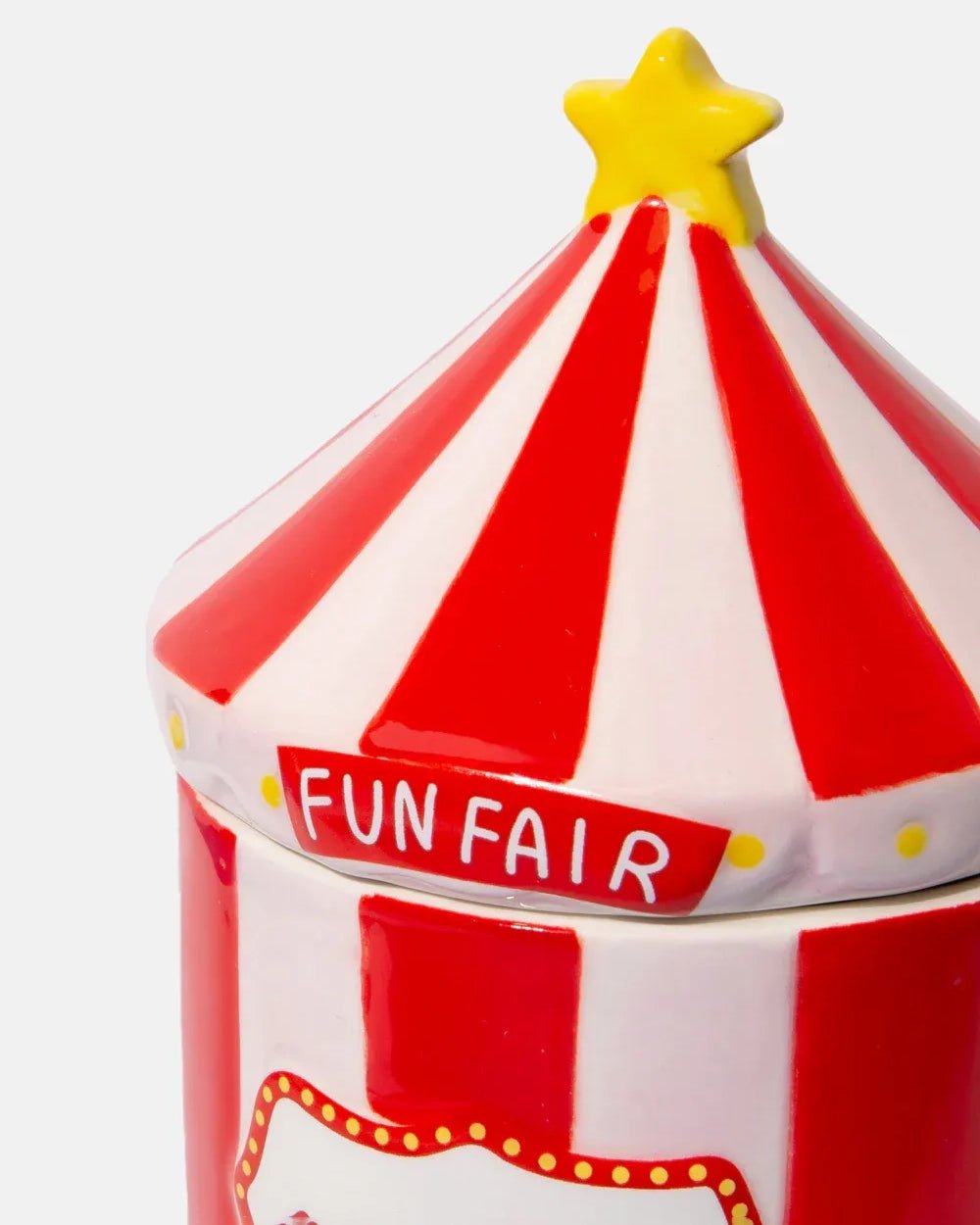 DOIY - FUNFAIR Aufbewahrungsbox Zirkuszelt - Dose - ROSA ECK