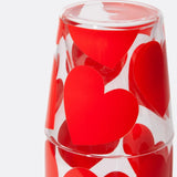 DOIY - LOVE Karaffe & Trinkglas Set mit Herzmotiv - Karaffe - ROSA ECK Concept Store