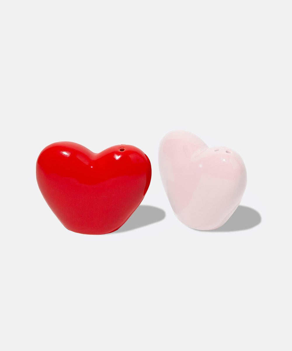 DOIY - LOVE Salz - und Pfefferstreuer - ROSA ECK - Herz, Rosa, Rot