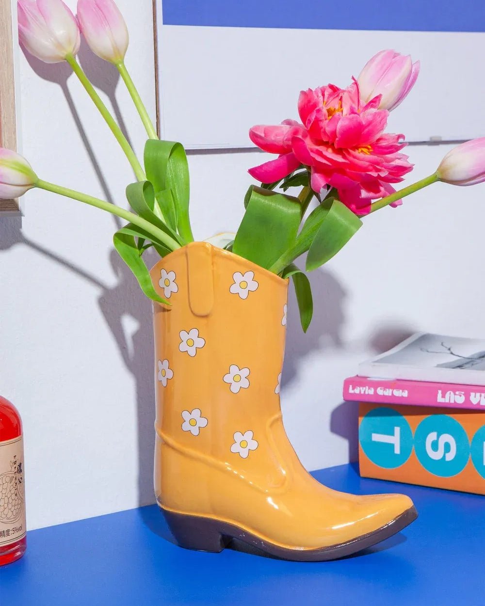 DOIY - RODEO BOOT Vase (L) • Yellow - Vase - ROSA ECK Concept Store