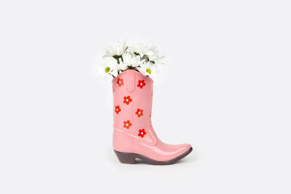 DOIY - RODEO COWBOY BOOT Vase | Pink - ROSA ECK Concept Store