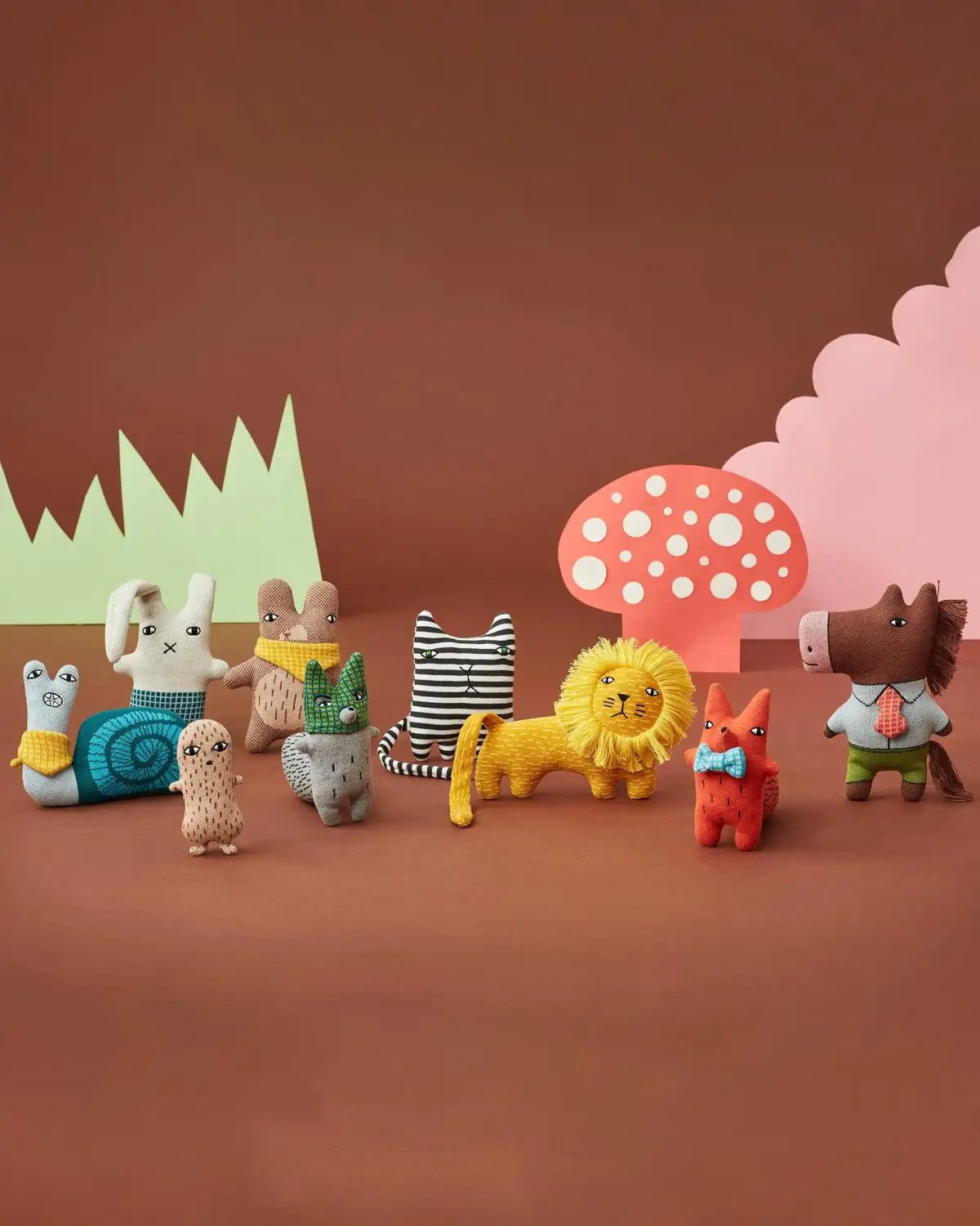 Donna Wilson - RONNIE LION Stofftier Löwe - Stofftier - ROSA ECK