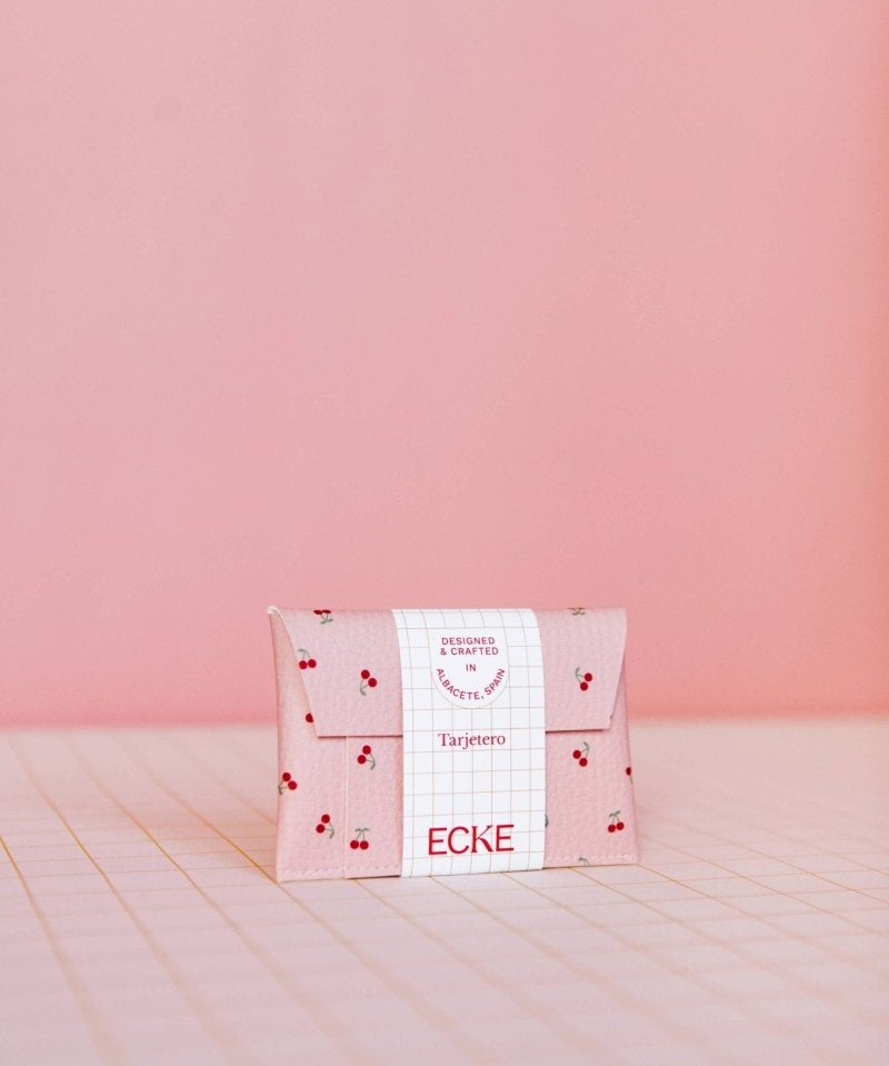 ECKE - CEREZAS Mini Geldbeutel | Klick | Kirschen Rosa - ROSA ECK - Kirschen, Pink, Rosa
