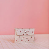 ECKE - CEREZAS Mini Geldbeutel | Klick | Kirschen Sandweiß - ROSA ECK - Kirschen, Nude,