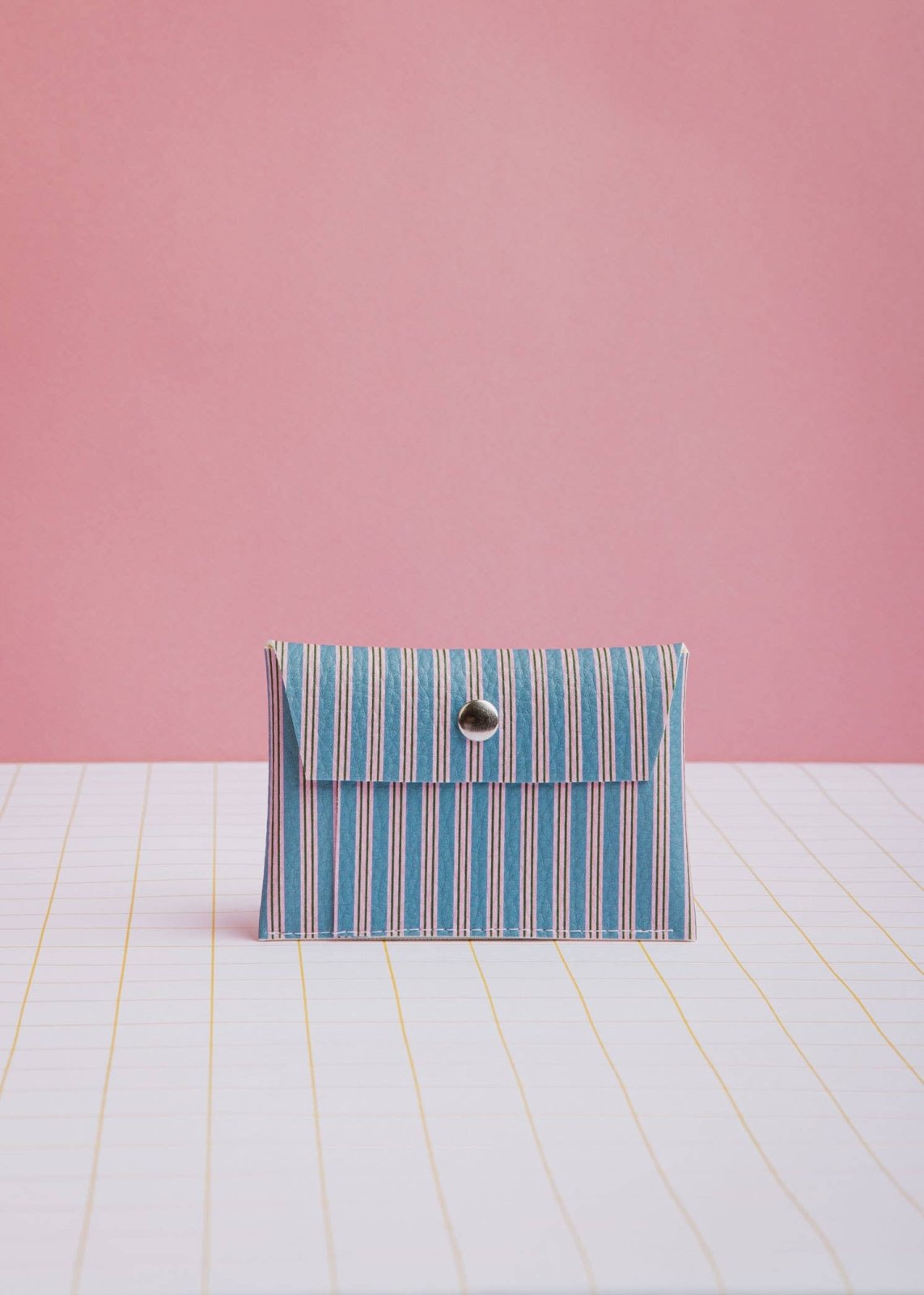 ECKE - Geldbeutel • Blau/Rosa Streifen - Geldbeutel - ROSA ECK