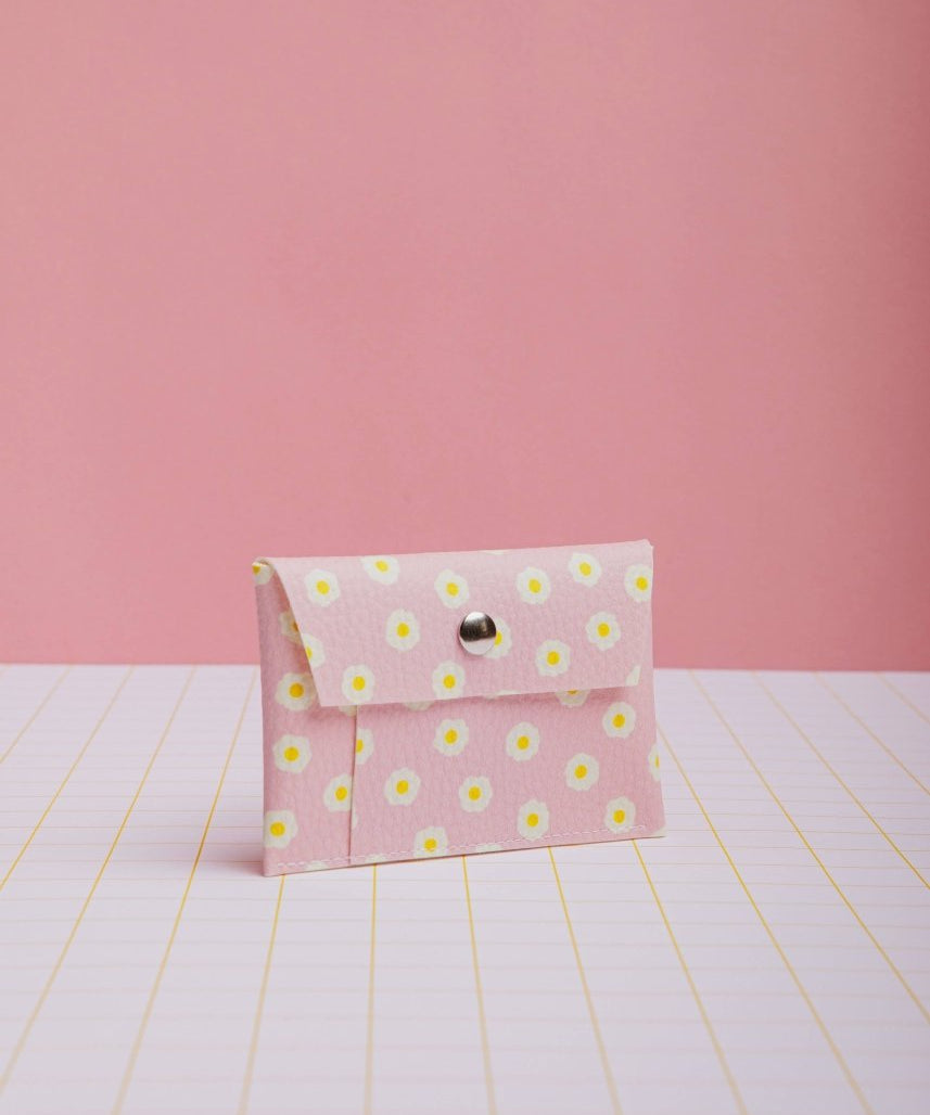 ECKE - HUEVOS Mini - Geldbeutel | Klick | Spiegeleier Pink - ROSA ECK - Ei, Rosa, Spiegelei