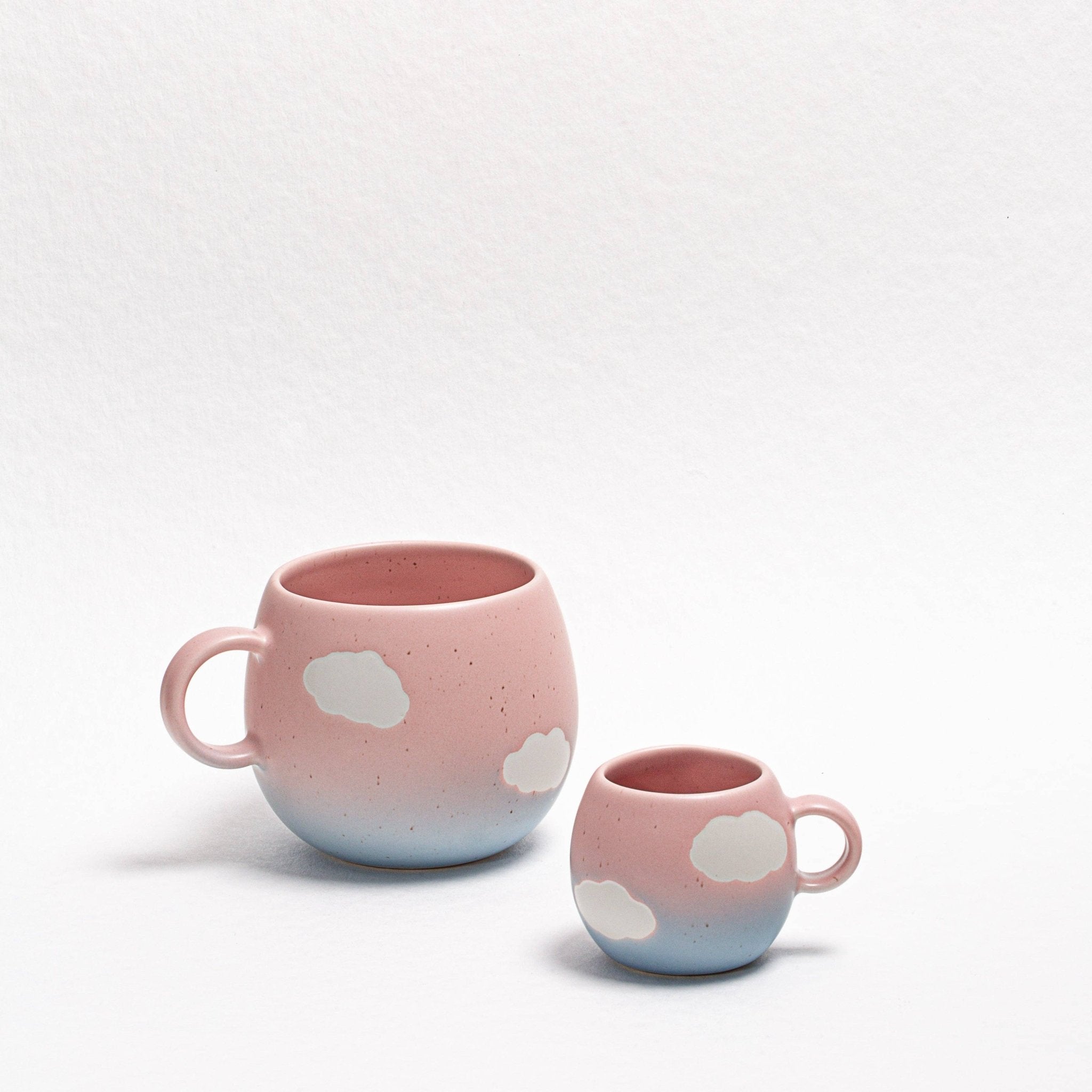 Egg Back Home - CLOUD SUNSET Espresso - Kaffeetasse (90 ml) - ROSA ECK - Blau, Rosa, Wolke
