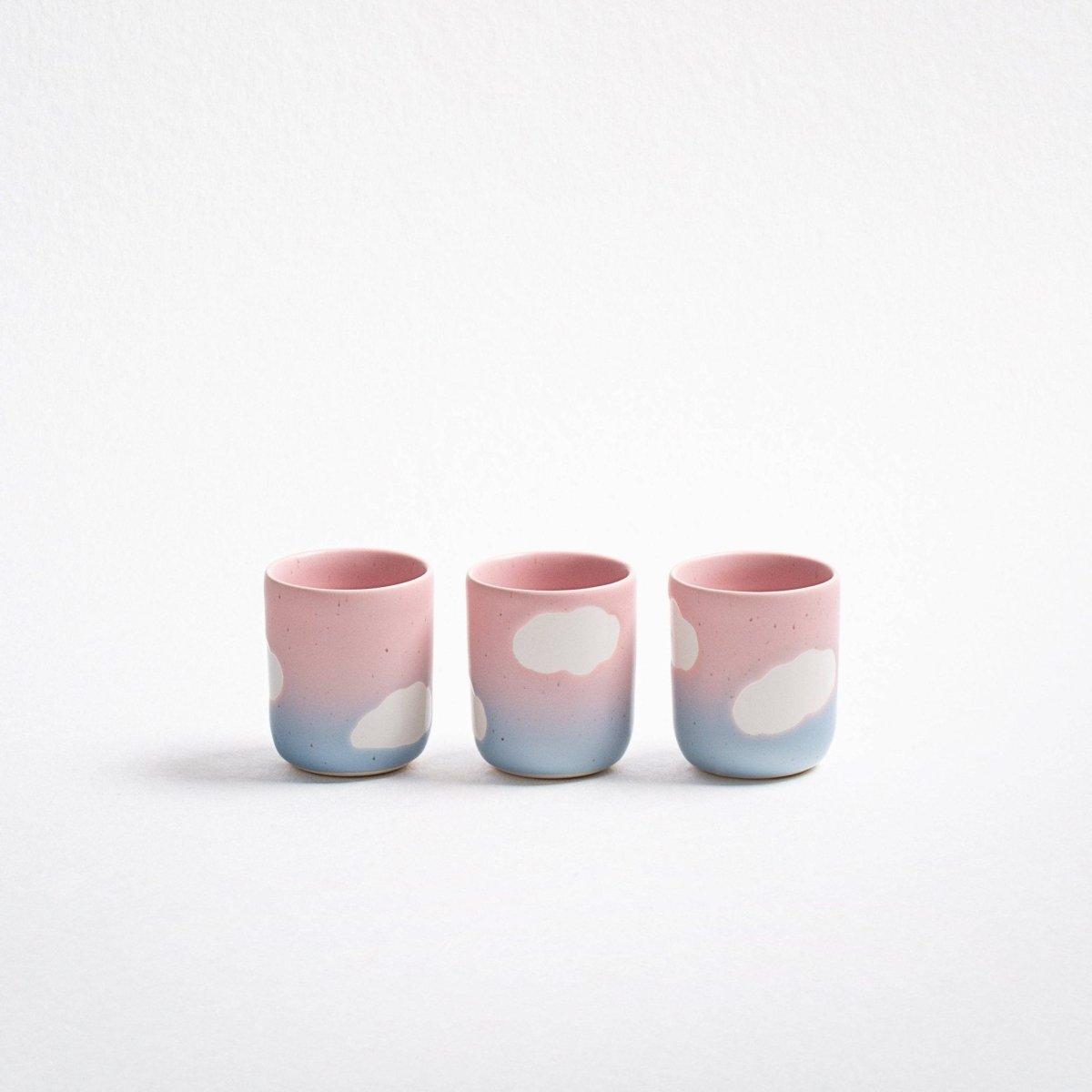 Egg Back Home - CLOUD SUNSET Espressotasse Rosa Blau - ROSA ECK - Blau, Rosa,