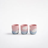 Egg Back Home - CLOUD SUNSET Espressotasse Rosa Blau - ROSA ECK - Blau, Rosa,