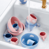 Egg Back Home - CLOUD SUNSET Mittelgroßer Becher (250 ml) - ROSA ECK - Blau, Rosa, Wolke