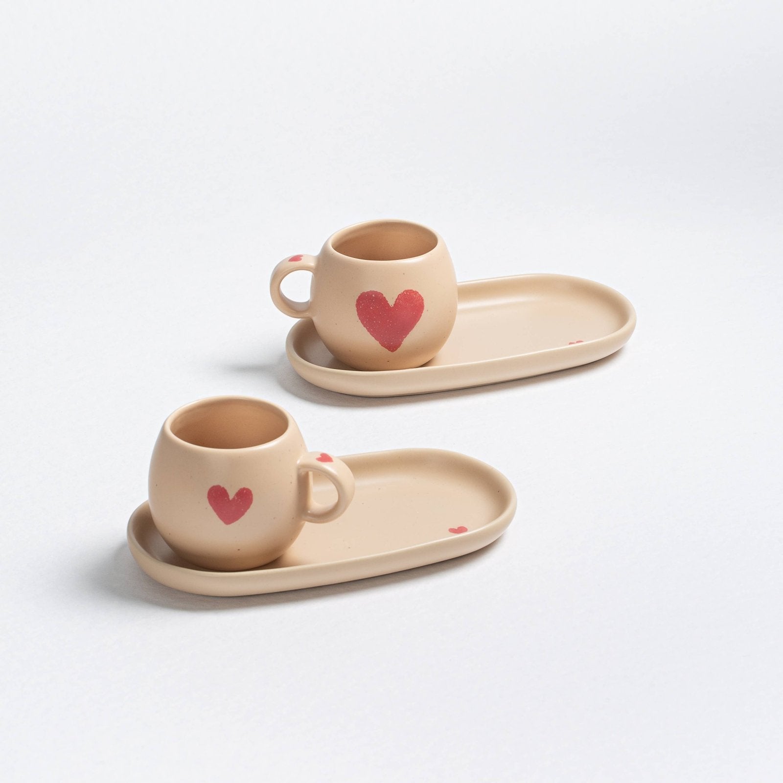 Egg Back Home - COZY HEARTS Espresso - Kaffeeball - Tasse (90 ml) (Limited Edition) - ROSA ECK
