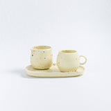 Egg Back Home - NEW PARTY Espressotasse Rund (90 ml) Gelb - ROSA ECK - Gelb, ,