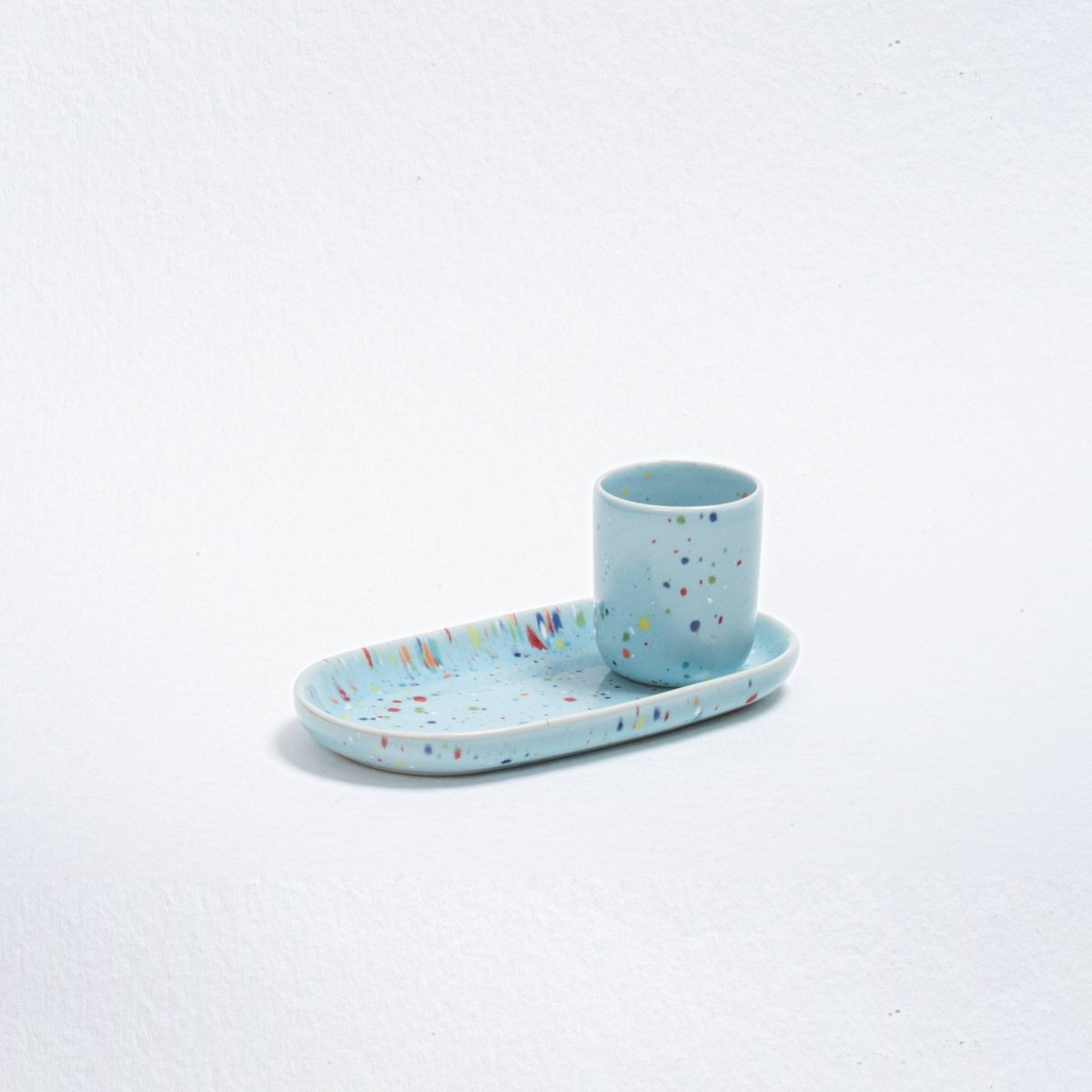 Egg Back Home - NEW PARTY Espressotasse/Eierbecher (Ø 5 cm) Gelb - ROSA ECK - Gelb, ,
