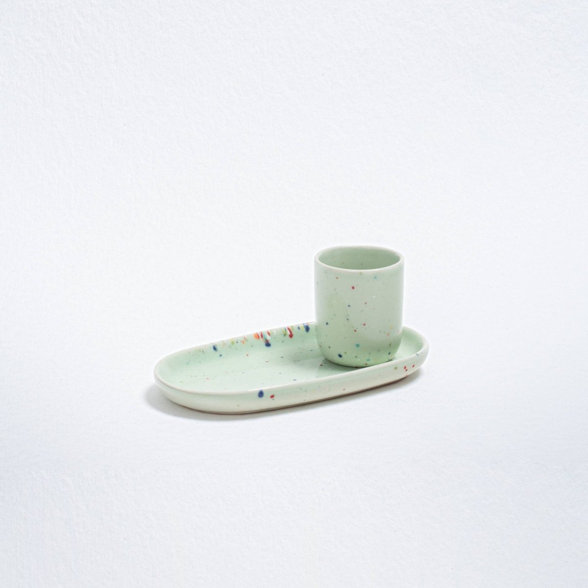 Egg Back Home - NEW PARTY Espressotasse/Eierbecher (Ø 5 cm) Gelb - ROSA ECK - Gelb, ,