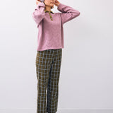 Happymess - Pullover aus Bio - Baumwolle • blush hearts - Pullover - ROSA ECK