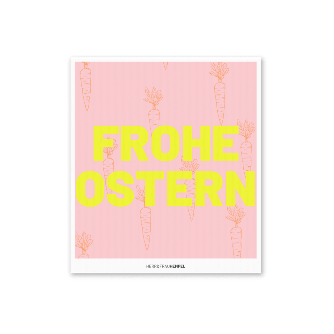 Schwammtuch Frohe Ostern - ROSA ECK Concept Store