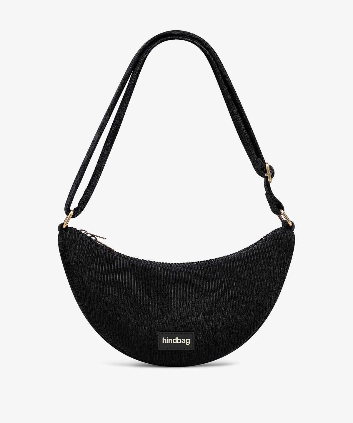 Hindbag - ANDREA Bauchtasche • Cord Schwarz - ROSA ECK