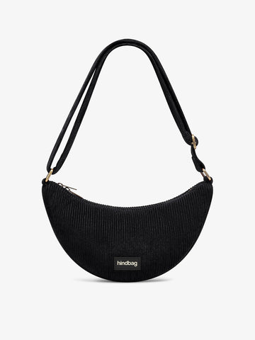 Hindbag - ANDREA Bauchtasche • Cord Schwarz - ROSA ECK