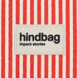 Hindbag - ANDREA Umhängetasche • Feine Streifen Rot - ROSA ECK