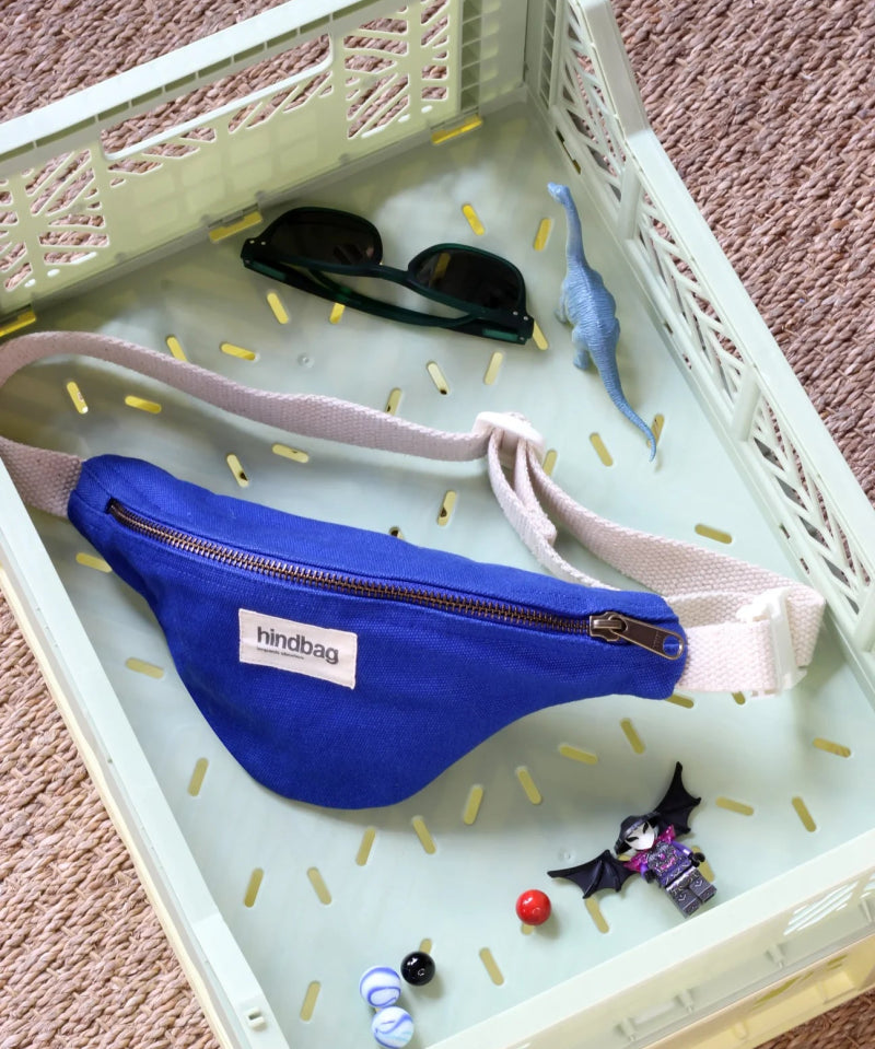 Hindbag - AUGUSTIN Bauchtasche für Kinder Blau - ROSA ECK - Blau, Bleu électrique, Kinder