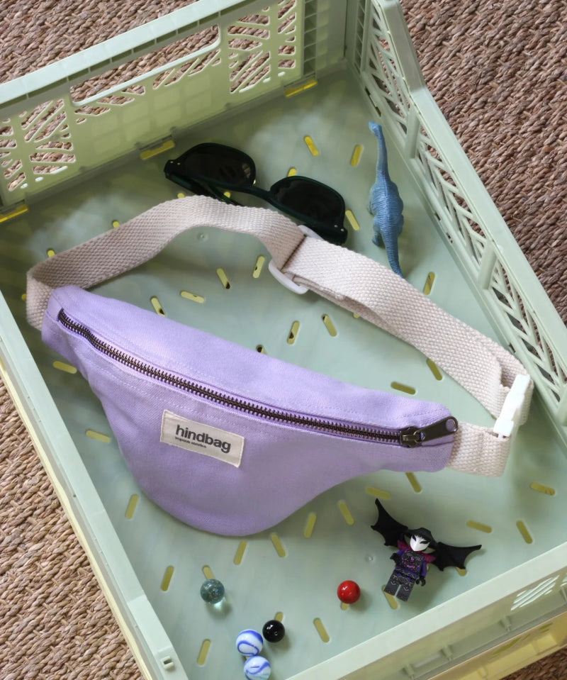Hindbag - AUGUSTIN Bauchtasche für Kinder Flieder - ROSA ECK - Flieder, Kinder, Lilas