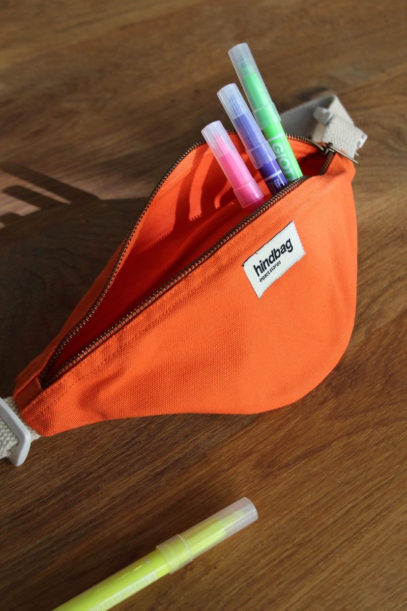 Hindbag - AUGUSTIN Bauchtasche für Kinder Orange - ROSA ECK - Holi orange, Kinder,