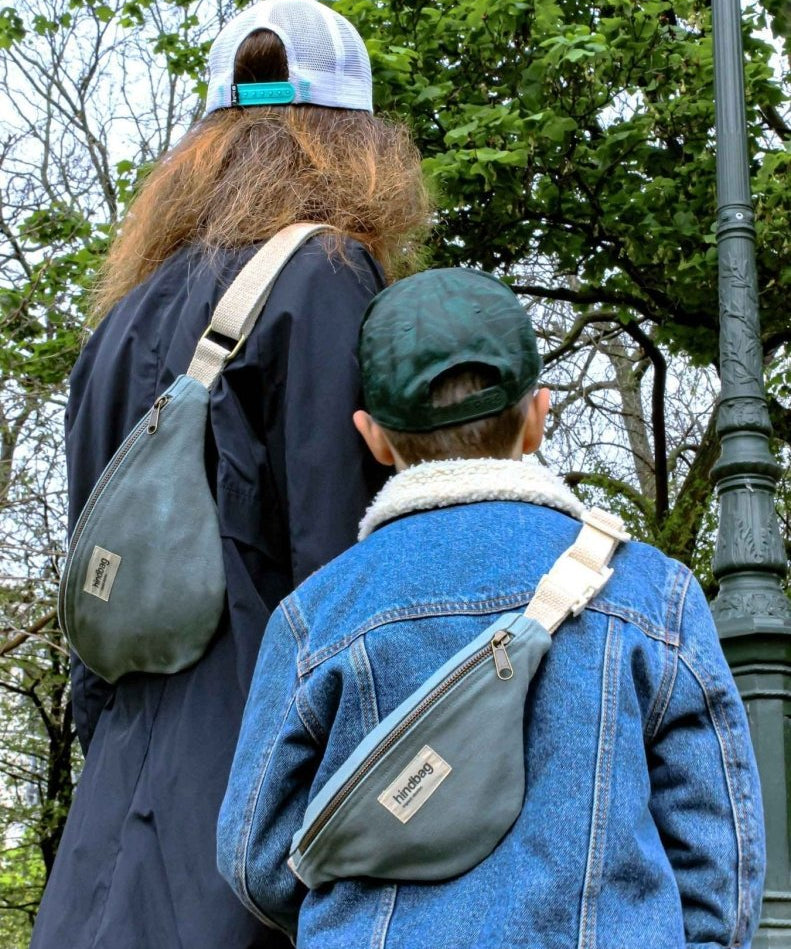 Hindbag - AUGUSTIN Bauchtasche für Kinder • Salbeigrün - Bauchtasche - ROSA ECK