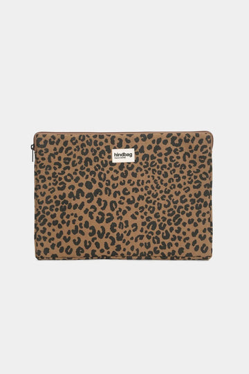 Hindbag - AVA Laptoptasche S (13 Zoll) | Leopard Cannelle - ROSA ECK Concept Store