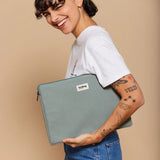 Hindbag - AVA Laptoptasche S (13 Zoll) | Sage - Laptoptasche - ROSA ECK - Grün, Sauge,