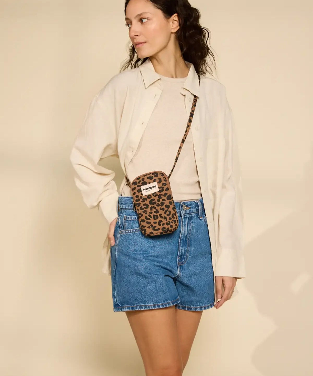 Hindbag - BILL Handytasche | Leopard Cannelle - Handytasche - ROSA ECK Concept Store