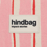 Hindbag - CLAUDE Einkaufstasche • Breite Streifen Rosa/Rot - ROSA ECK