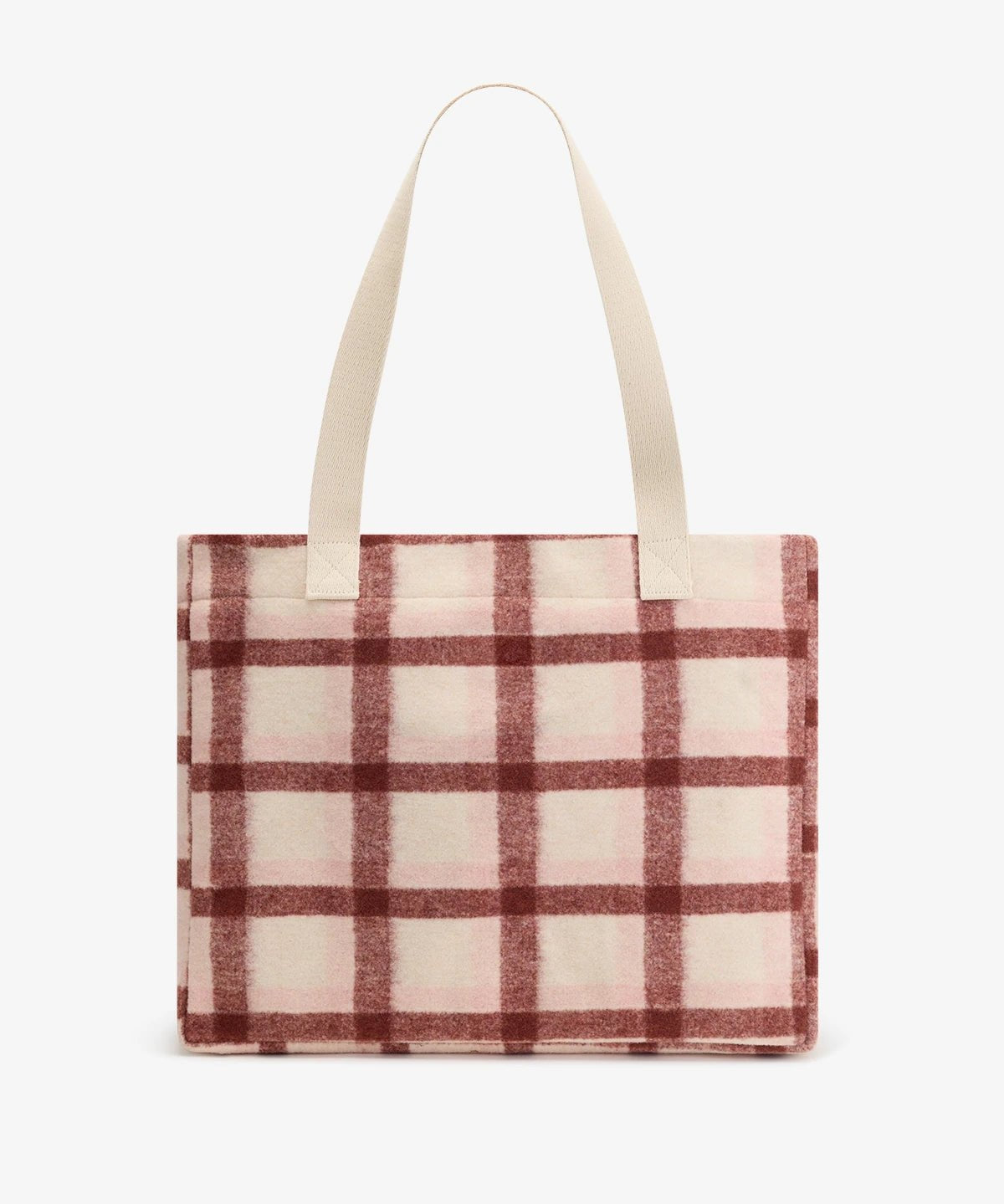 Hindbag - CLAUDE Einkaufstasche • Tartan Rosa - ROSA ECK