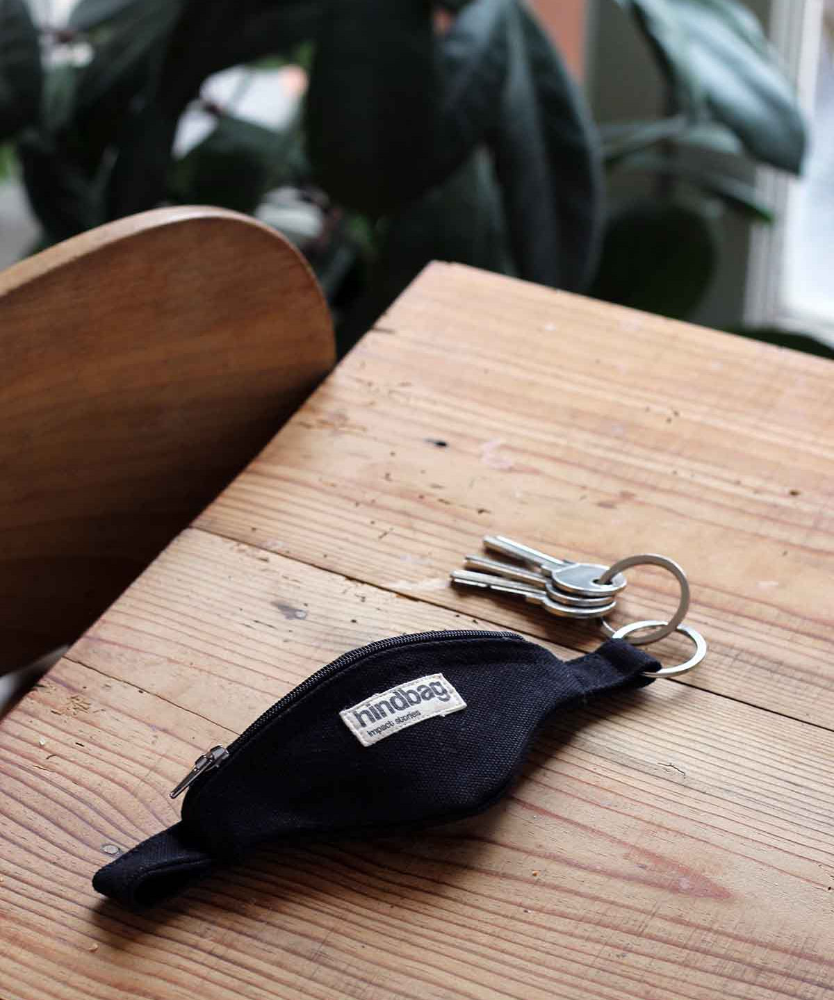 Hindbag - CÔME Schlüsselanhänger Schwarz - ROSA ECK - Noir, Schwarz,
