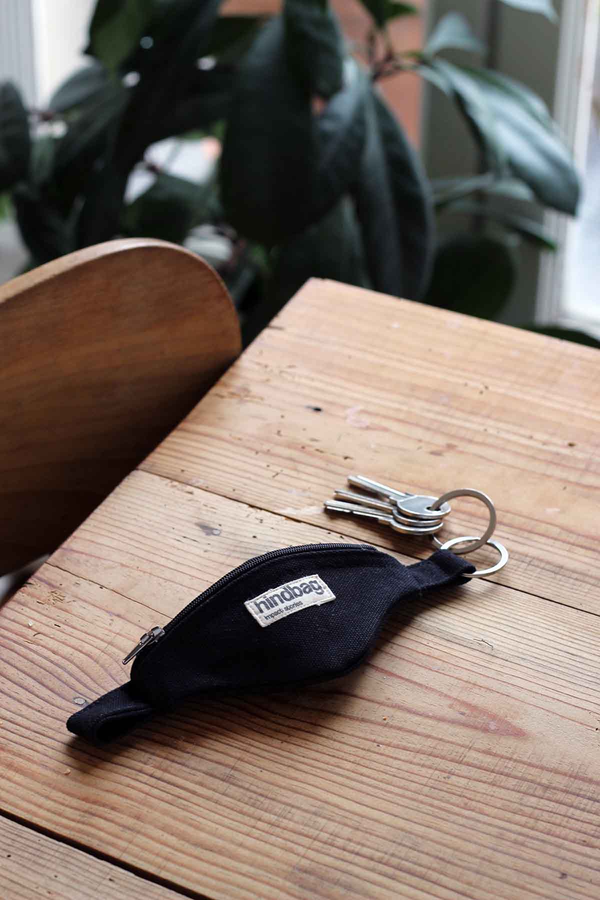 Hindbag - CÔME Schlüsselanhänger Schwarz - ROSA ECK - Noir, Schwarz,