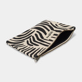 Hindbag - EMA Etuis/Mäppchen • Zebra Naturweiß - Beutel - ROSA ECK