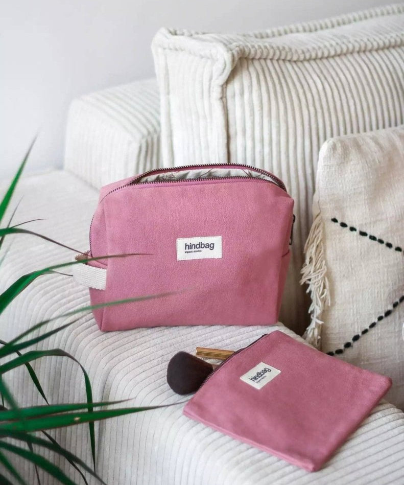 Hindbag - LEON Kulturbeutel/Kosmetiktasche Rosa - ROSA ECK - Blush, Rosa,