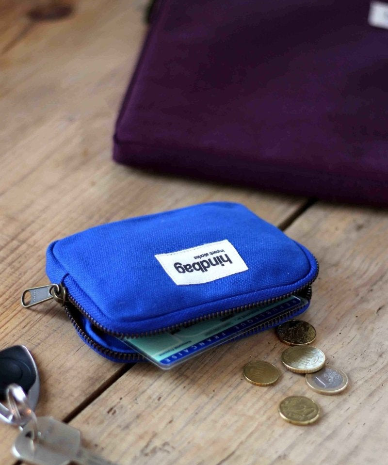 Hindbag - LILI Geldbeutel Blau - ROSA ECK - Blau, Bleu électrique,