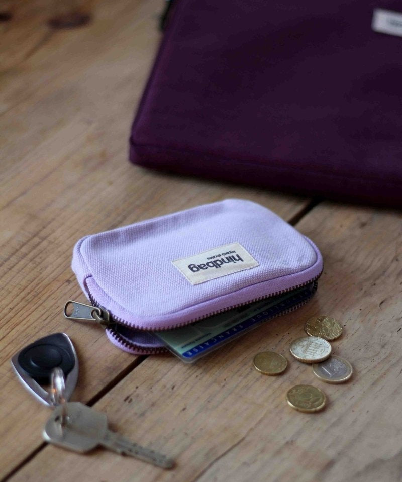 Hindbag - LILI Geldbeutel Flieder - ROSA ECK - Flieder, Lilas,