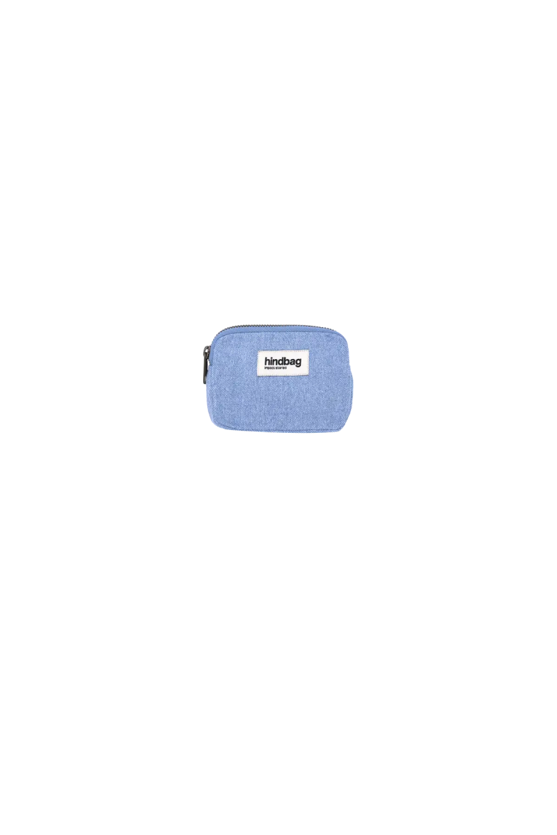 Hindbag - LILI Geldbeutel Jeans Blau - ROSA ECK - Blau, Denim bleu,