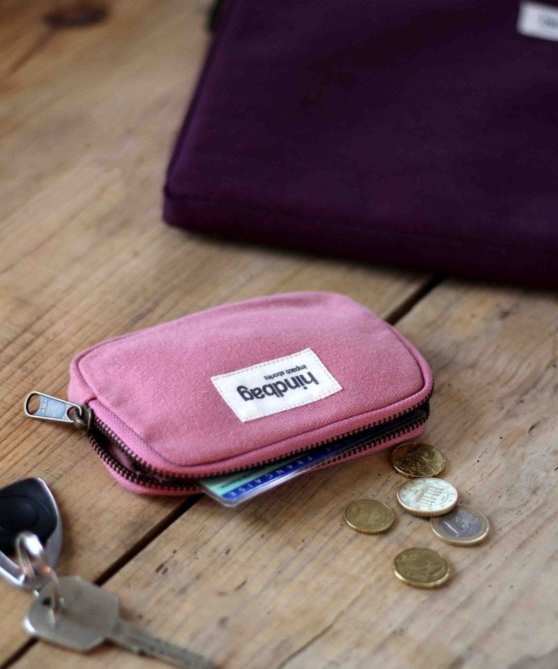 Hindbag - LILI Geldbeutel Rosa - ROSA ECK - Blush, Rosa, rose
