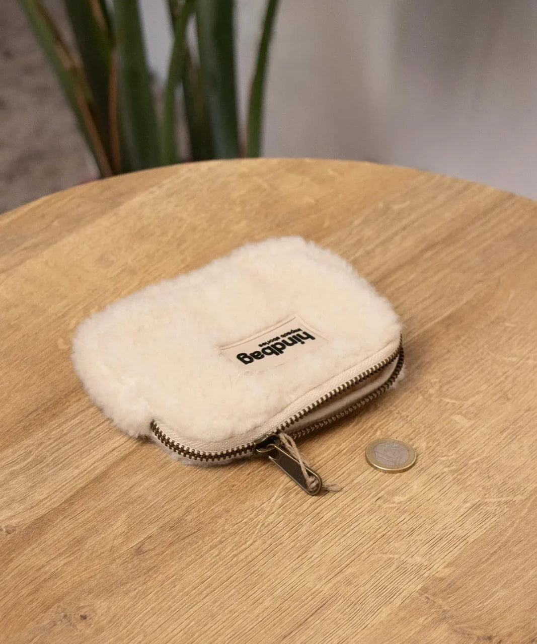 Hindbag - LILI Geldbeutel • Teddy Weiß - Geldbeutel - ROSA ECK