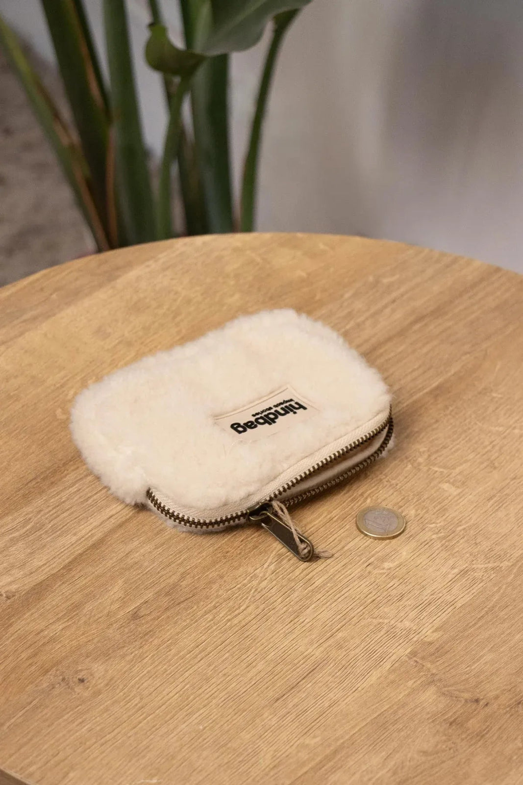 Hindbag - LILI Geldbeutel • Teddy Weiß - Geldbeutel - ROSA ECK