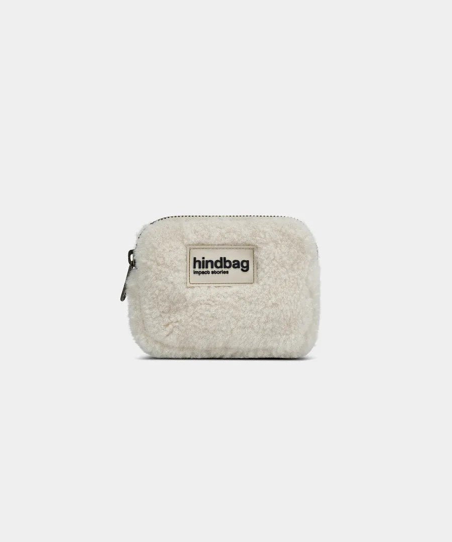 Hindbag - LILI Geldbeutel • Teddy Weiß - Geldbeutel - ROSA ECK