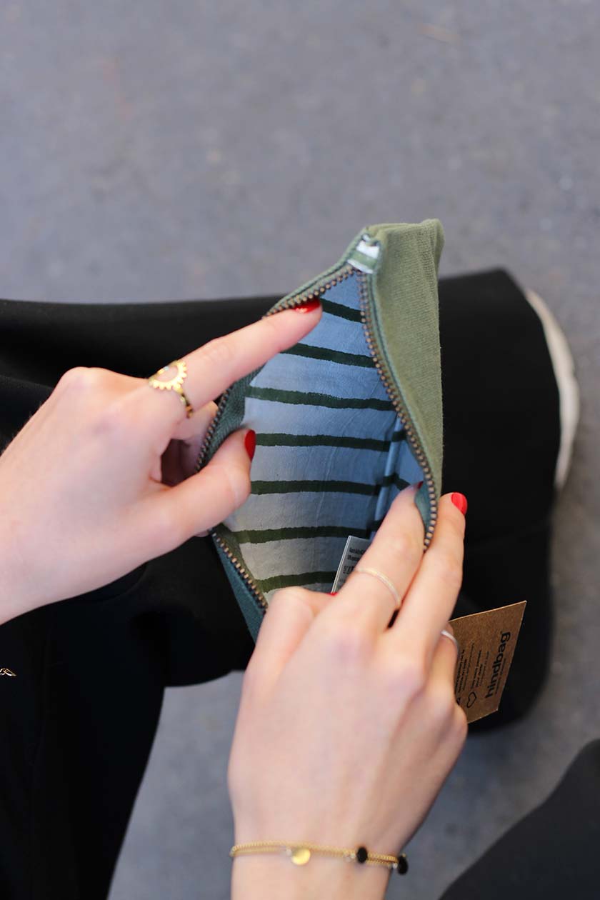 Hindbag - LOU Etui/Mäppchen Olivgrün - ROSA ECK - Olive, ,