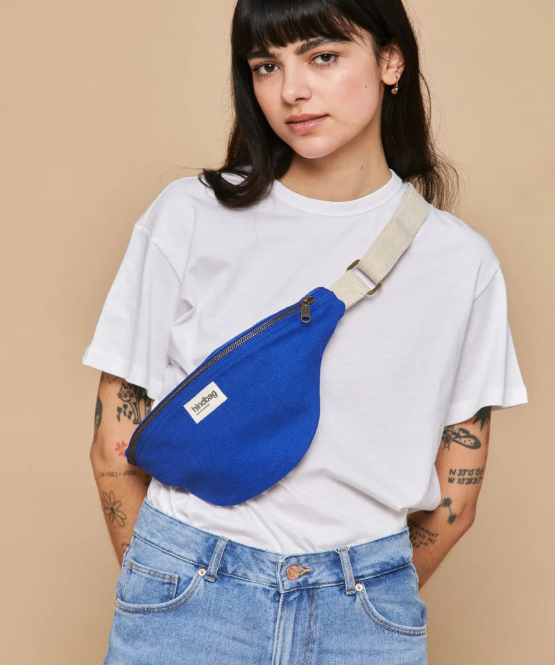 Hindbag - OLIVIA Bauchtasche Blau - ROSA ECK - Blau, Bleu électrique,