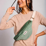 Hindbag - OLIVIA Bauchtasche • Cord Mintgrün - Bauchtasche - ROSA ECK