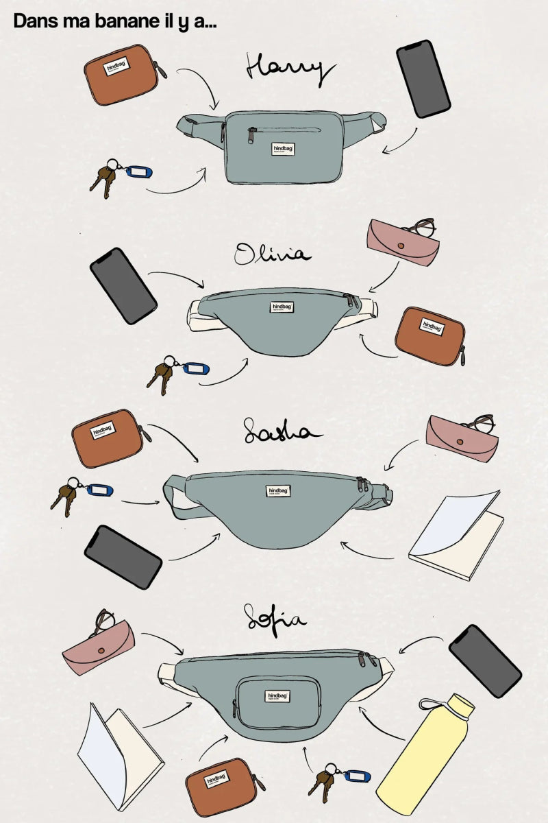 Hindbag - OLIVIA Bauchtasche | Holi Fuchsia Pink - ROSA ECK - Pink, ,